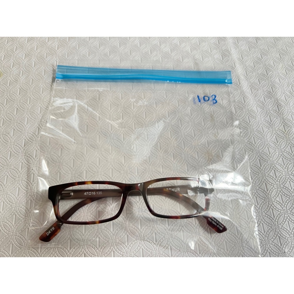 Spy Optic Arthur Dark Tortoise Rectangular Eyeglasses Frames 47-16-135 DKTR - Picture 8 of 8